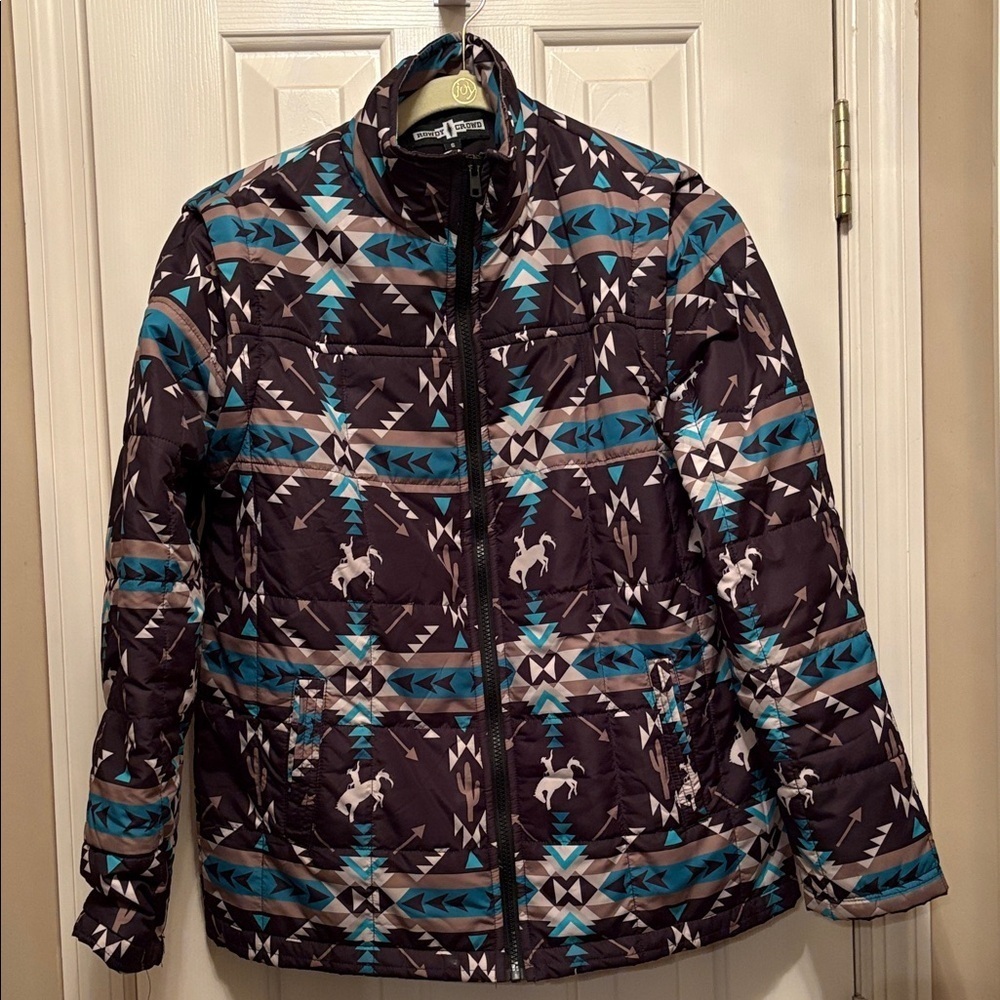 Women's Patterned Utility Jacket - Picture 1 of 6